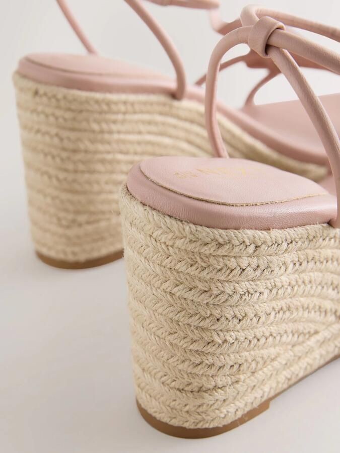 Next Dames Forever Comfort leren sleehakken met tulpen Huidkleur - Foto 6