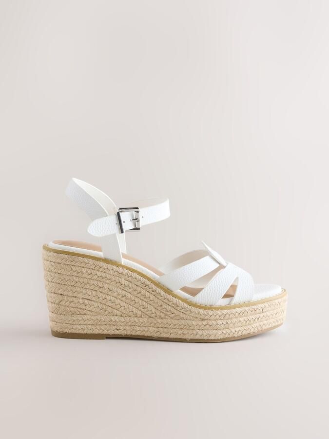 Next Sandalen met riem 'Forever Comfort' wit - Foto 4