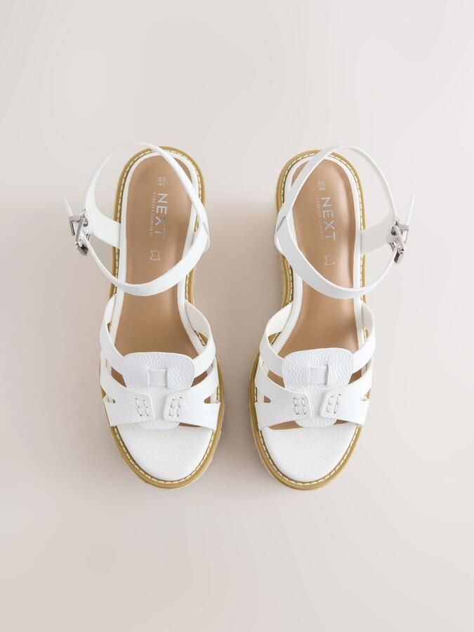 Next Sandalen met riem 'Forever Comfort' wit - Foto 5