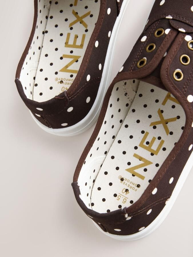 Next Sneakers laag 'Forever Comfort' chocoladebruin wit - Foto 4