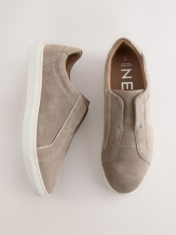 Next Dames Forever Comfort leren instapsneakers Grijs - Foto 3