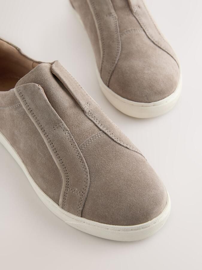 Next Dames Forever Comfort leren instapsneakers Grijs - Foto 4
