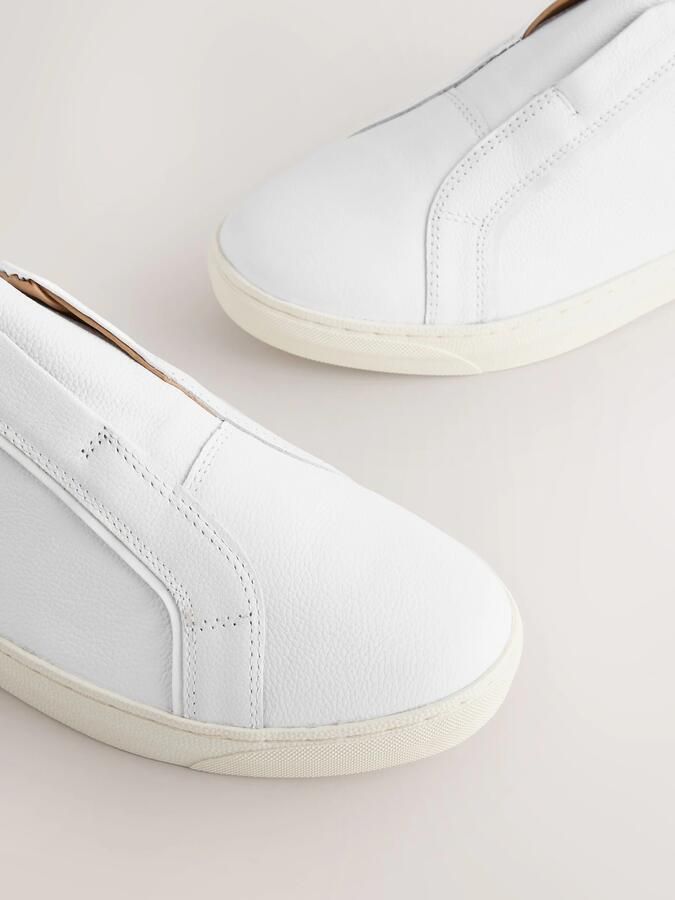 Next Dames Forever Comfort leren instapsneakers Wit - Foto 5