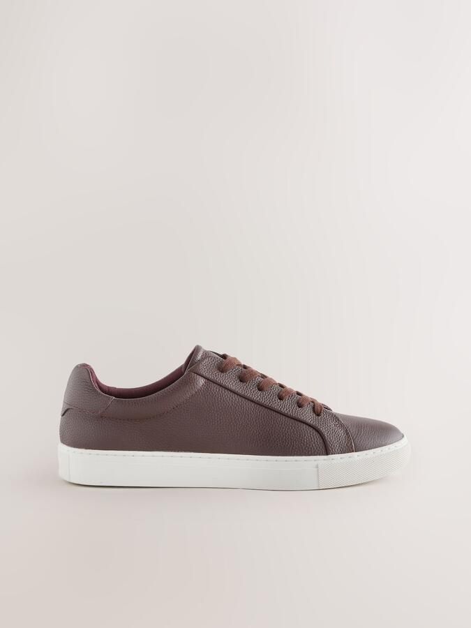 Next Heren Lange smart-casual sneakers Bruin - Foto 2
