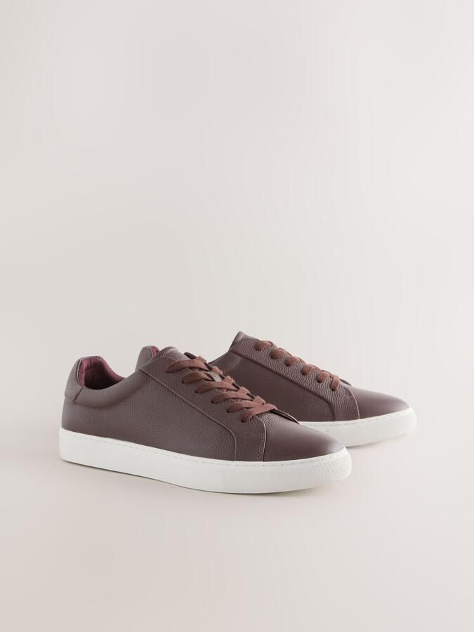 Next Heren Lange smart-casual sneakers Bruin - Foto 6