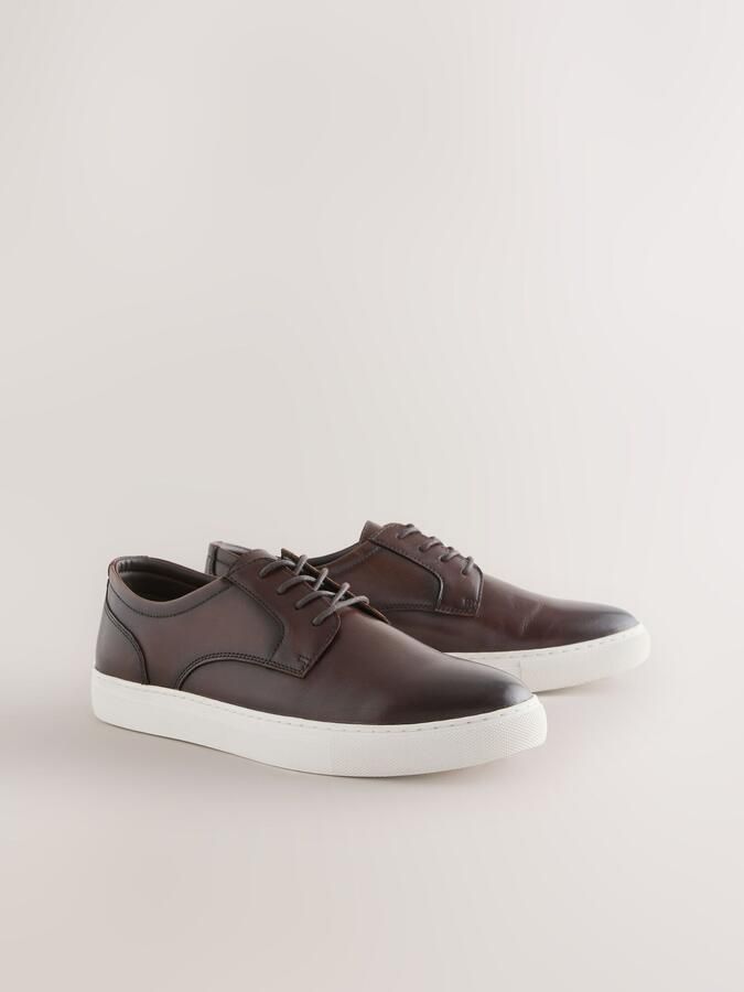 Next Heren Smarft casual Derby-schoenen Bruin - Foto 2