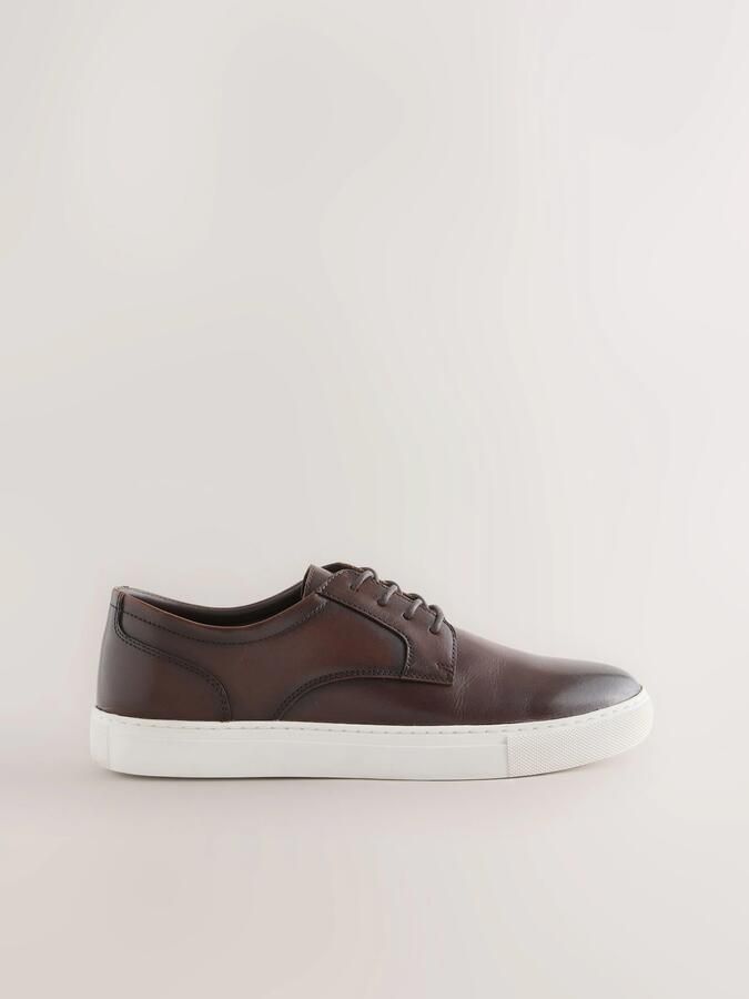 Next Heren Smarft casual Derby-schoenen Bruin - Foto 4