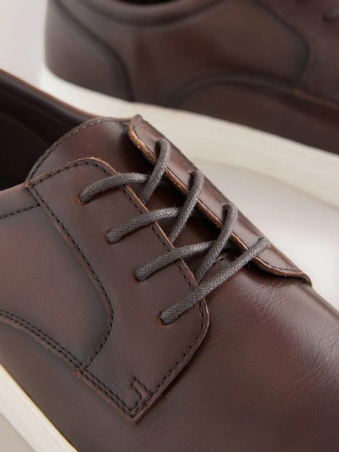 Next Heren Smarft casual Derby-schoenen Bruin - Foto 3