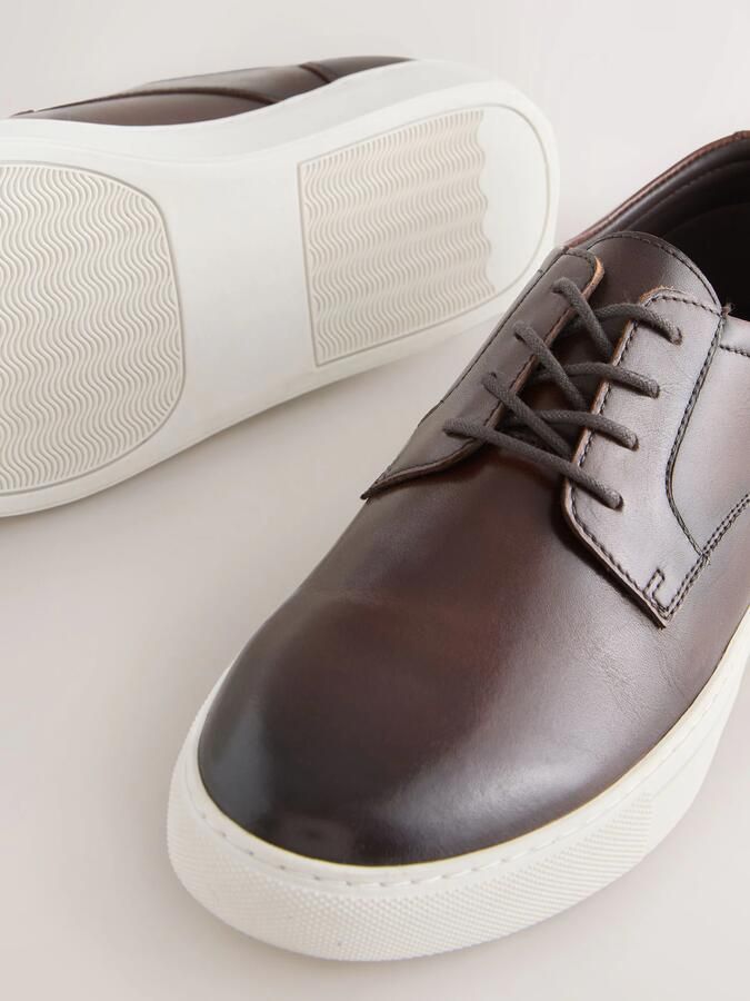 Next Heren Smarft casual Derby-schoenen Bruin - Foto 6