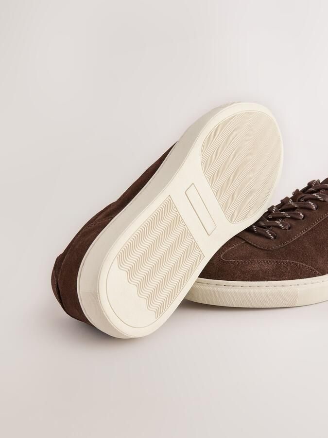 Next Heren Nette suède sneakers Bruin - Foto 3