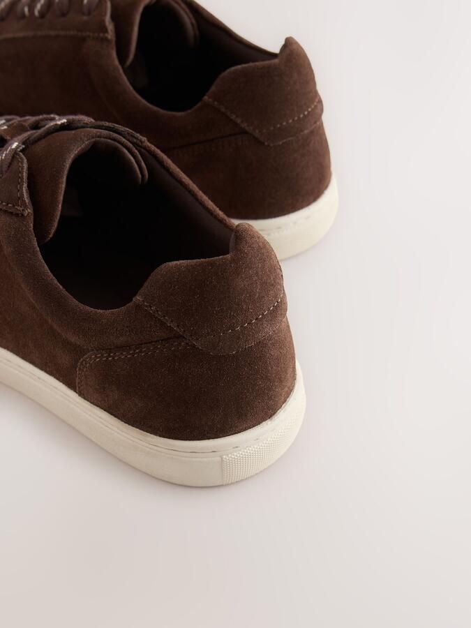 Next Heren Nette suède sneakers Bruin - Foto 5