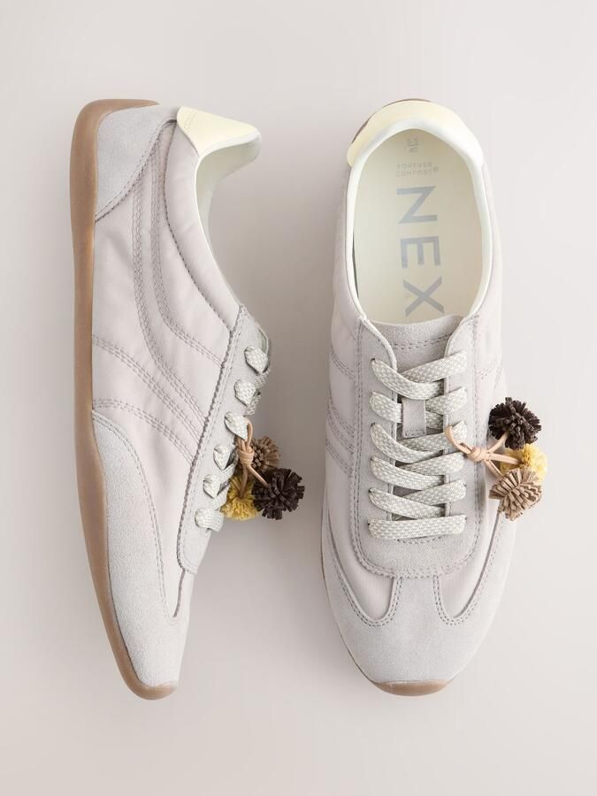 Next Dames Forever Comfort vetersneakers met bedel Roze - Foto 3