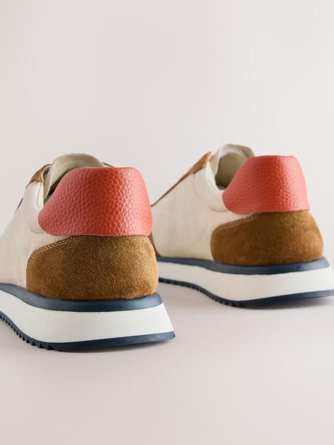 Next Sneakers laag 'Forever Comfort' beige bruin koraal - Foto 2