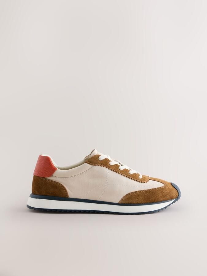 Next Sneakers laag 'Forever Comfort' beige bruin koraal - Foto 4