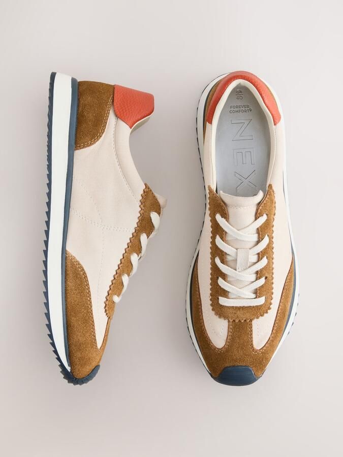 Next Sneakers laag 'Forever Comfort' beige bruin koraal - Foto 3