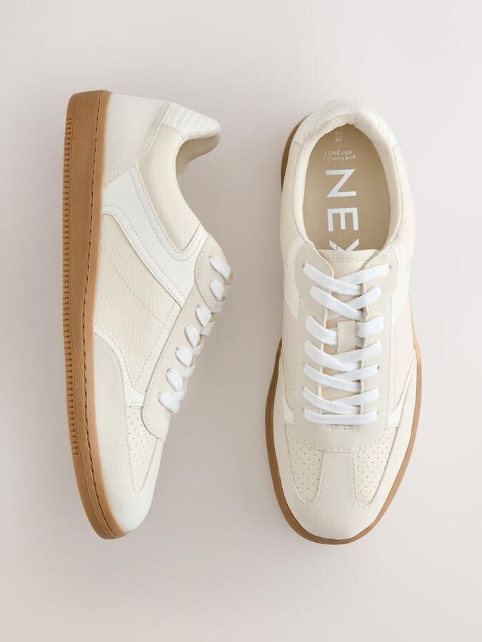 Next Dames Forever Comfort vetersneakers Crème - Foto 6