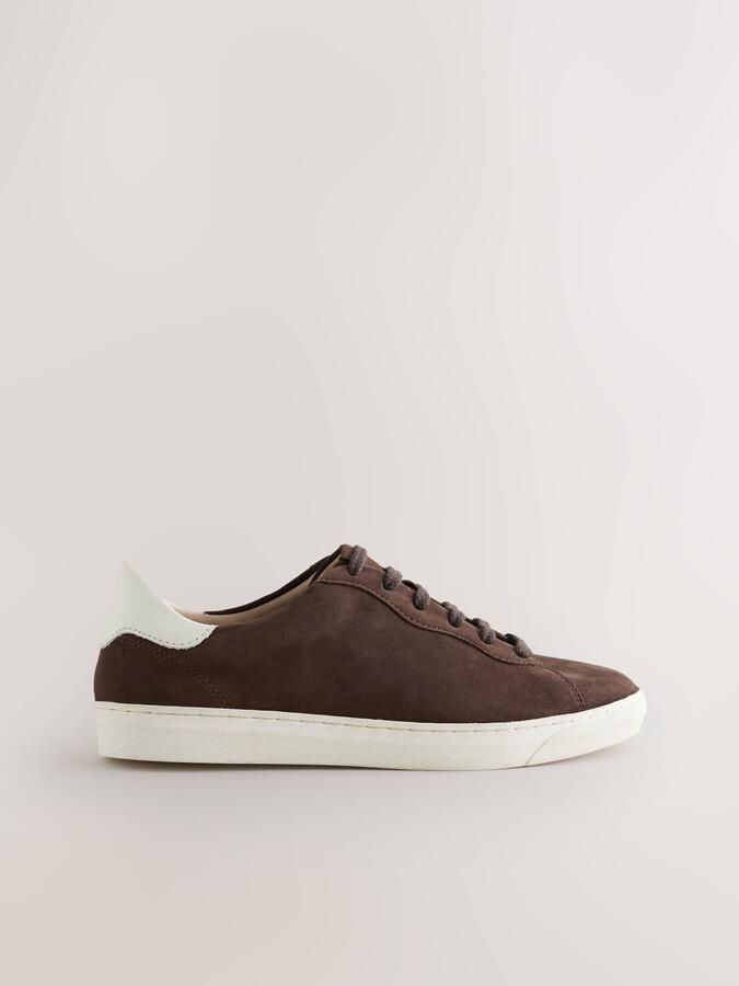 Next Sneakers laag 'Forever Comfort' chocoladebruin wit - Foto 2