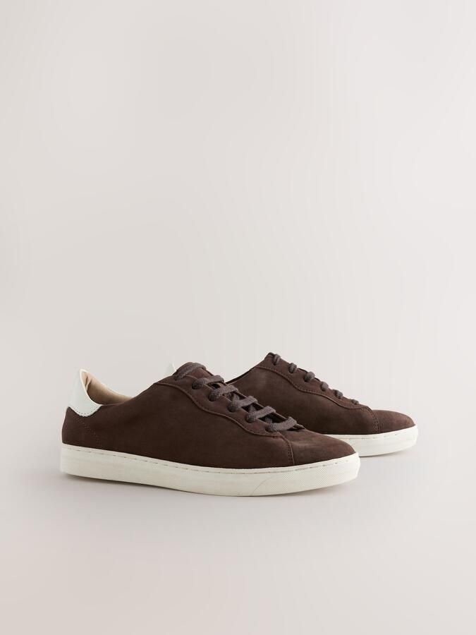 Next Sneakers laag 'Forever Comfort' chocoladebruin wit - Foto 3
