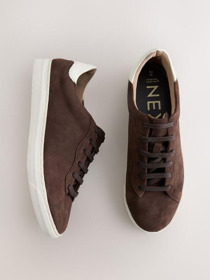 Next Sneakers laag 'Forever Comfort' chocoladebruin wit - Foto 4