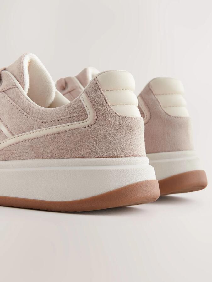 Next Dames Forever Comfort retro vetersneakers met inzetstukken Roze - Foto 4