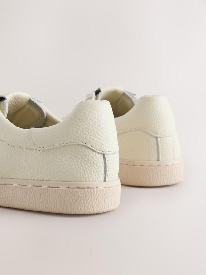 Next Dames Forever Comfort leren vetersneakers Crème - Foto 2