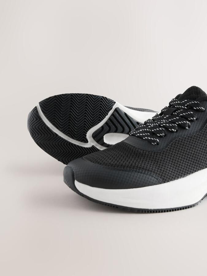 Next Dames Forever Comfort sneakers voor de sportschool met grove zool Zwart - Foto 4
