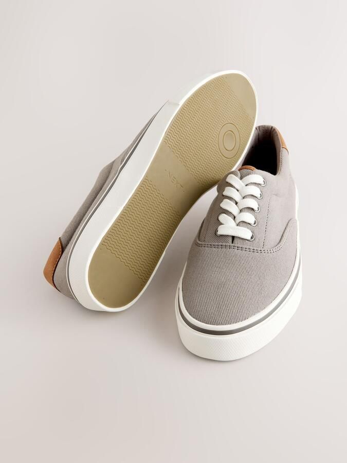 Next Heren Canvas CVO sneakers Grijs - Foto 3
