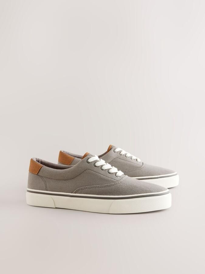 Next Heren Canvas CVO sneakers Grijs - Foto 4