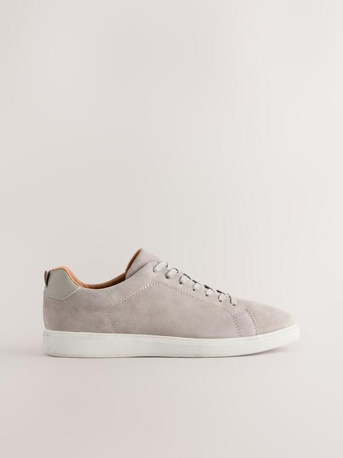 Next Heren N.Premium suède Longline sneakers Grijs - Foto 2