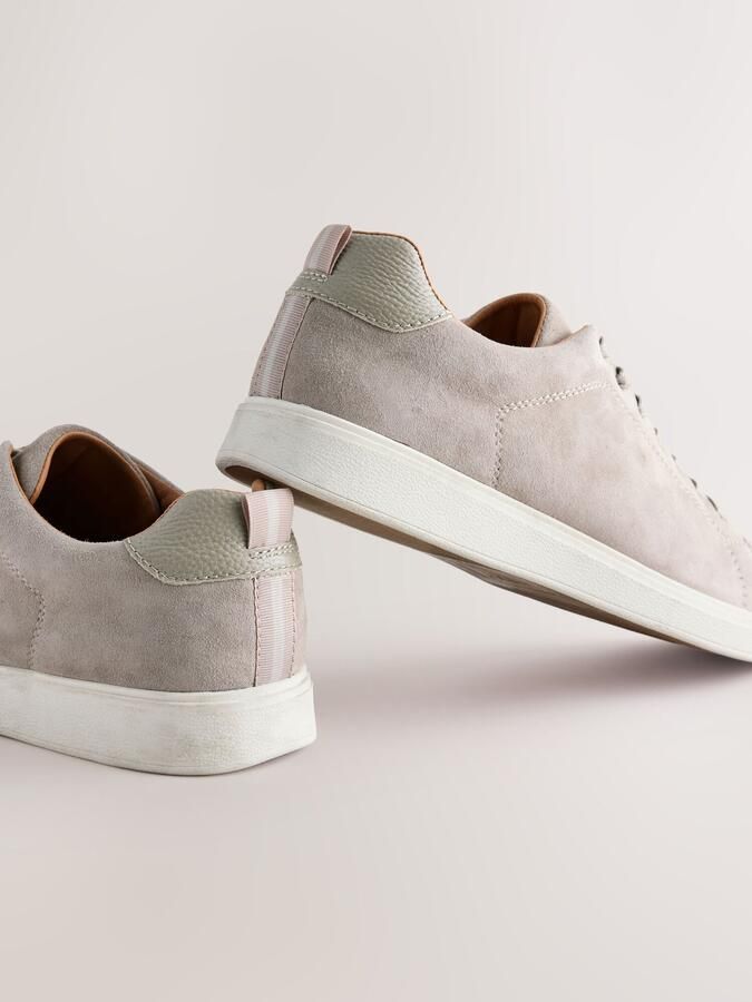 Next Heren N.Premium suède Longline sneakers Grijs - Foto 4