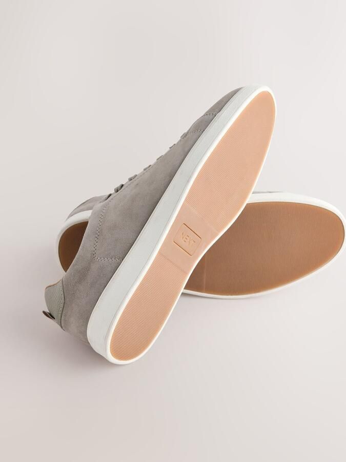 Next Heren N.Premium suède Longline sneakers Grijs - Foto 5