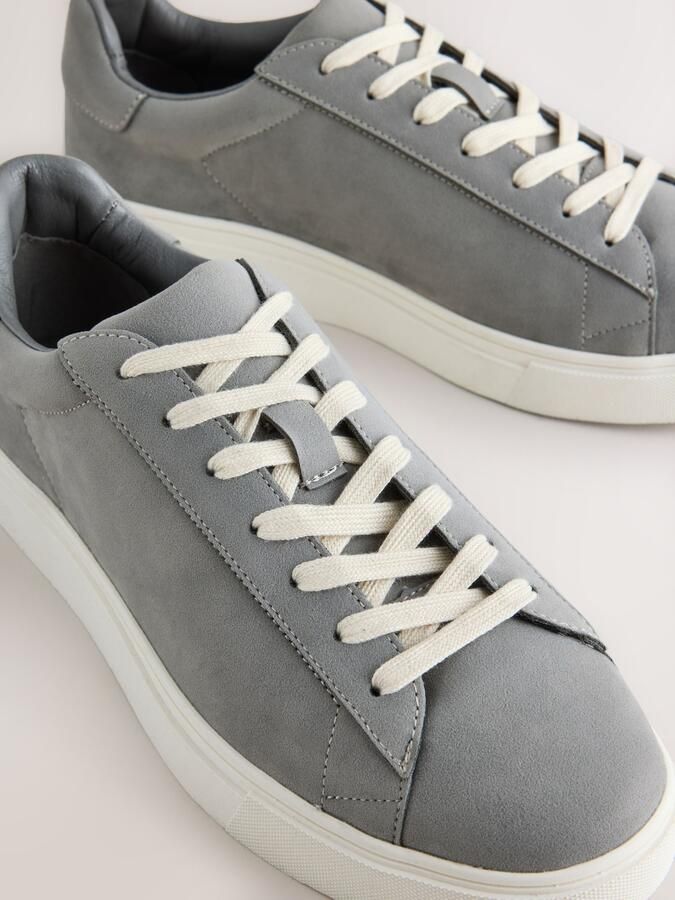 Next Heren Lange smart-casual sneakers Grijs - Foto 3