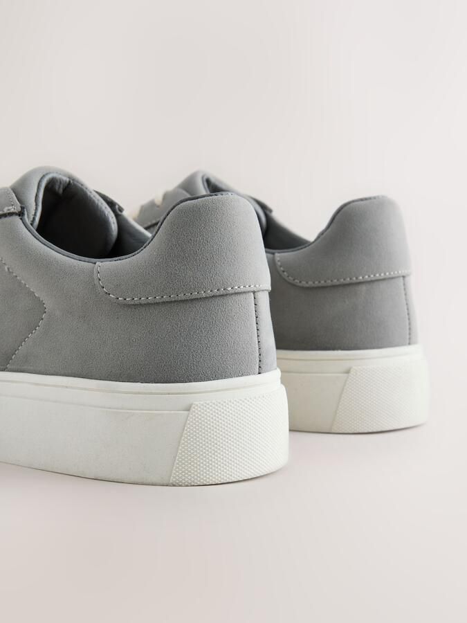 Next Heren Lange smart-casual sneakers Grijs - Foto 4