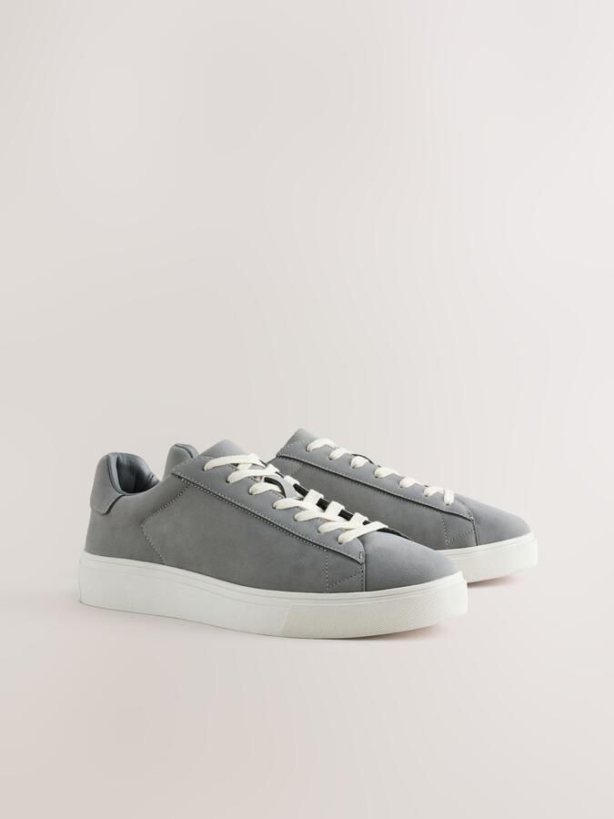 Next Heren Lange smart-casual sneakers Grijs - Foto 6