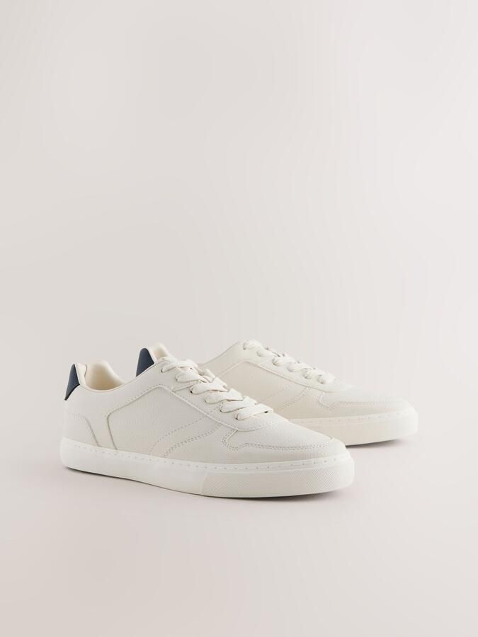 Next Heren Lage sportschoenen Crème - Foto 3