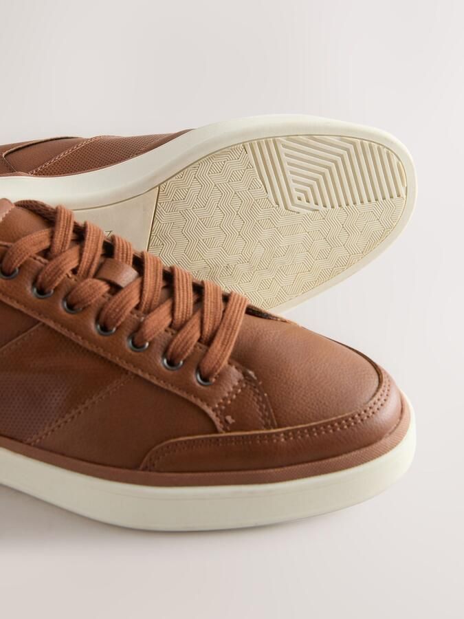 Next Heren Smart-casual sneakers Bruin - Foto 3
