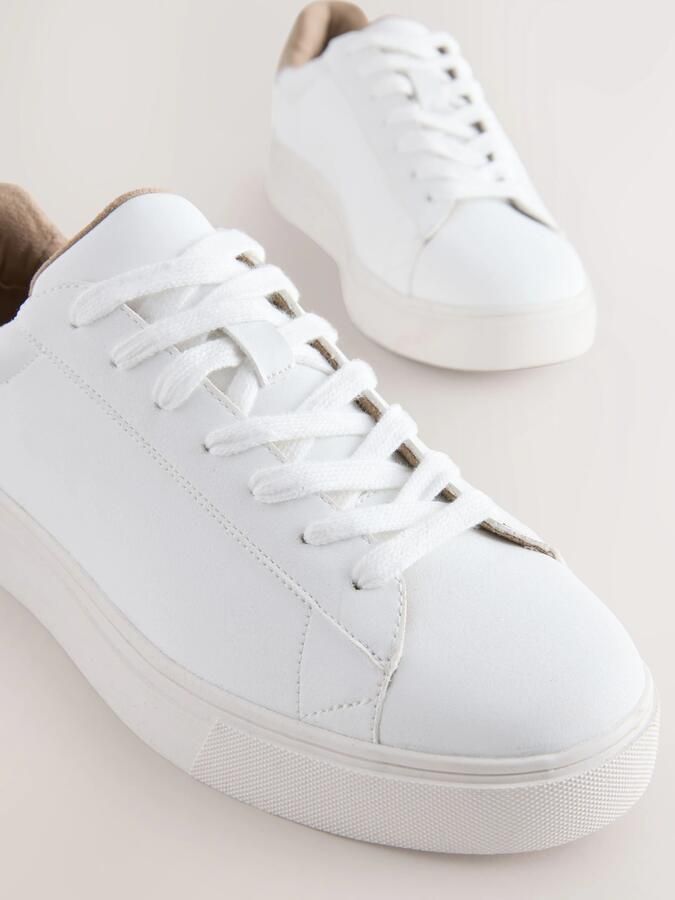 Next Sneakers laag mokka wit - Foto 3