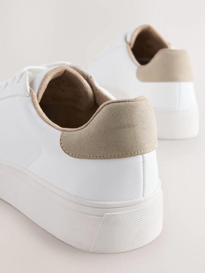 Next Sneakers laag mokka wit - Foto 4