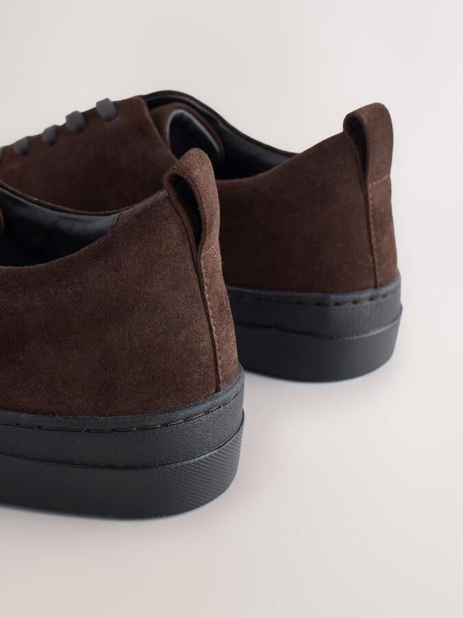Next Heren N. Premium Flooded Longline sneakers Bruin - Foto 3