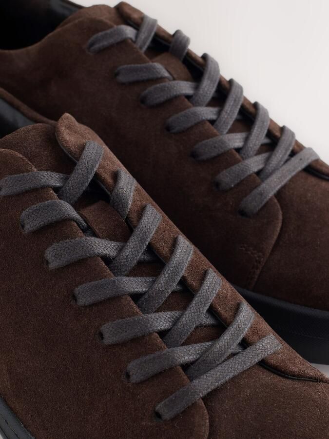 Next Heren N. Premium Flooded Longline sneakers Bruin - Foto 4