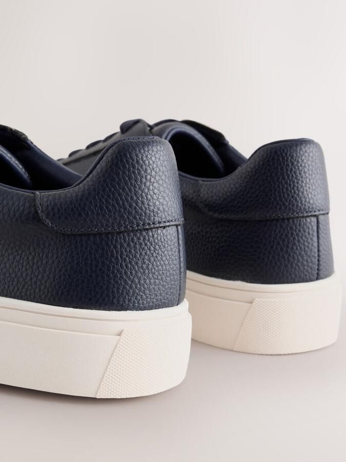 Next Heren Smart-casual sneakers met brede pasvorm Blauw - Foto 3