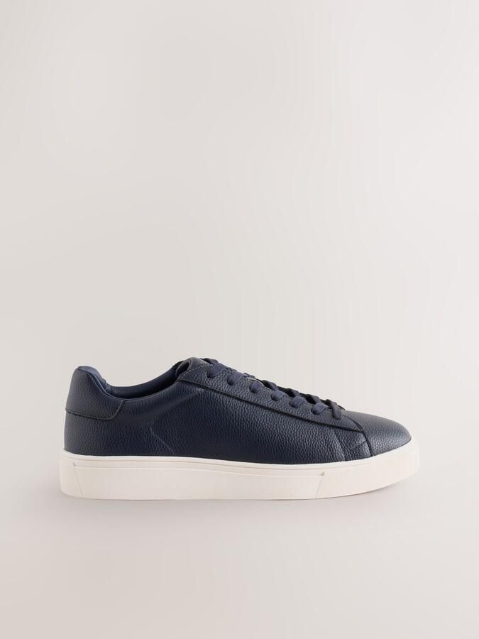 Next Heren Smart-casual sneakers met brede pasvorm Blauw - Foto 5