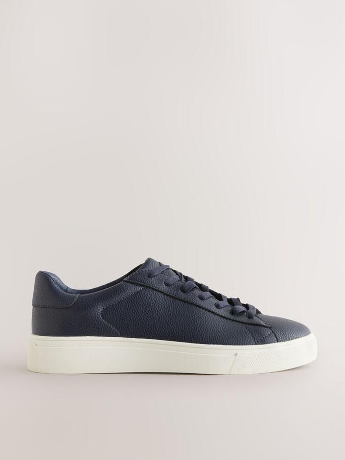 Next Heren Lange smart-casual sneakers Blauw - Foto 5