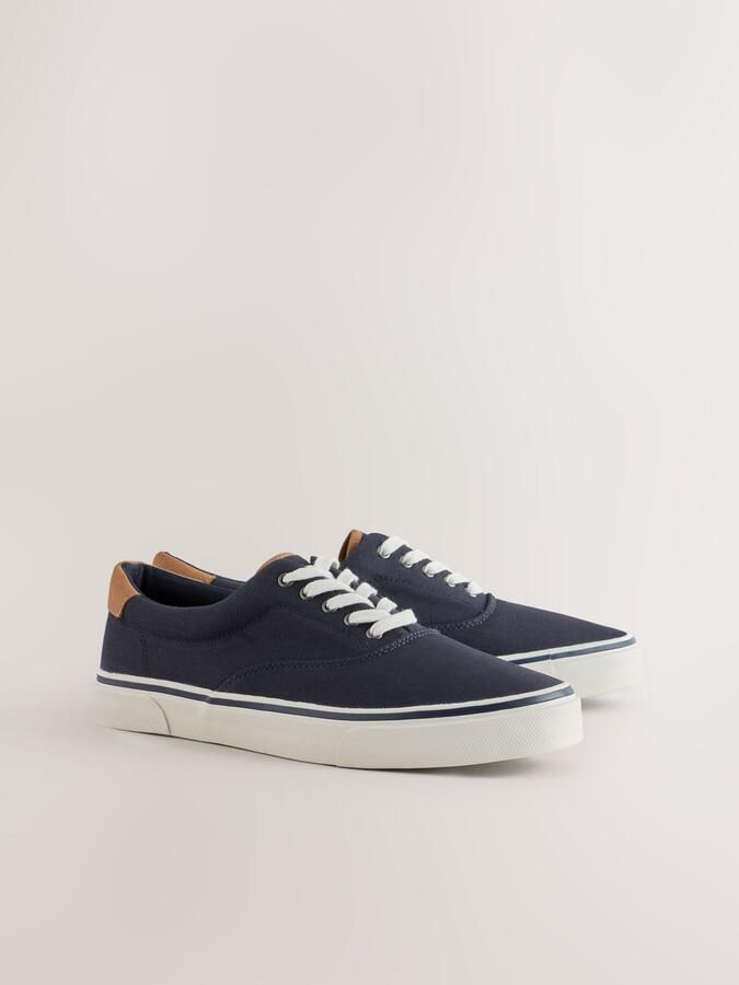 Next Heren Canvas CVO sneakers Blauw - Foto 3