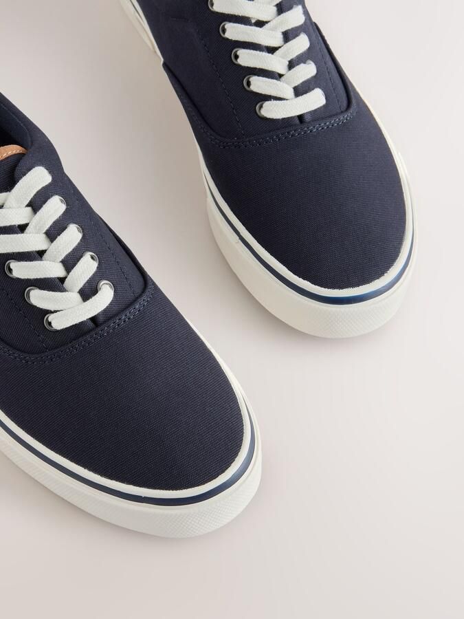 Next Heren Canvas CVO sneakers Blauw - Foto 4