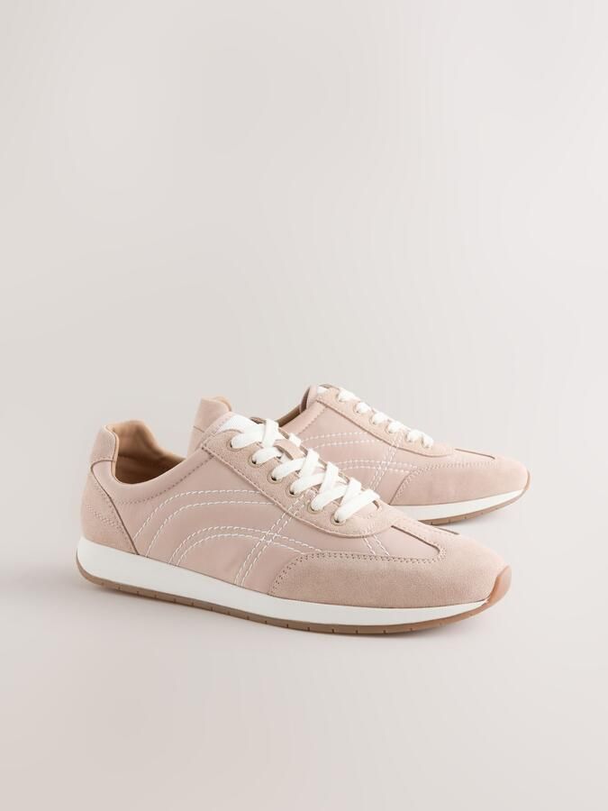 Next Dames Forever Comfort vetersneakers met panelen Bruin - Foto 2