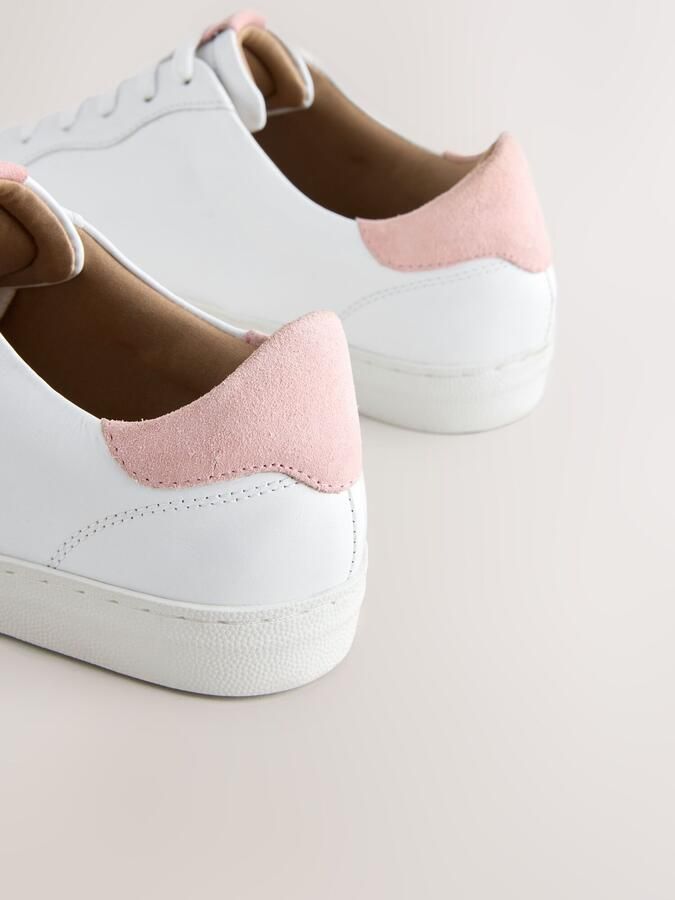 Next Dames Forever Comfort leren vetersneakers Wit - Foto 5