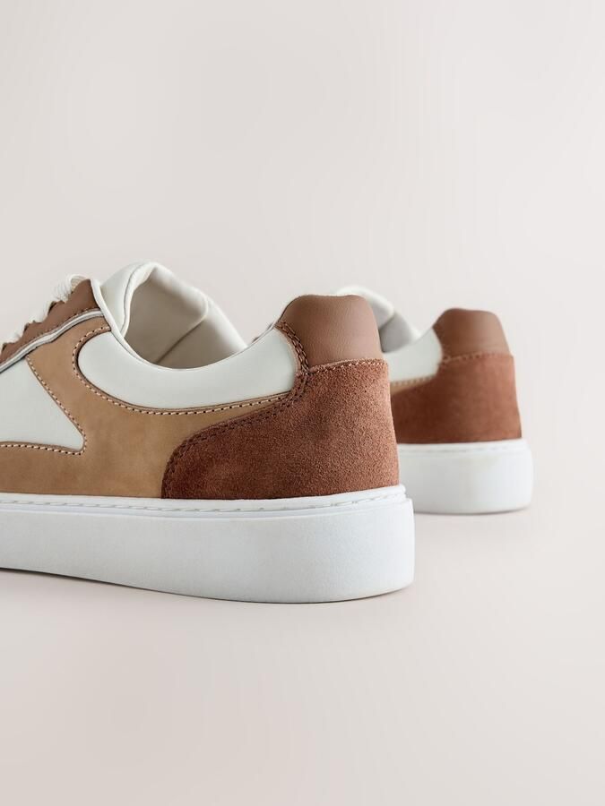 Next Sneakers laag 'Smart' camel bruin wit - Foto 5