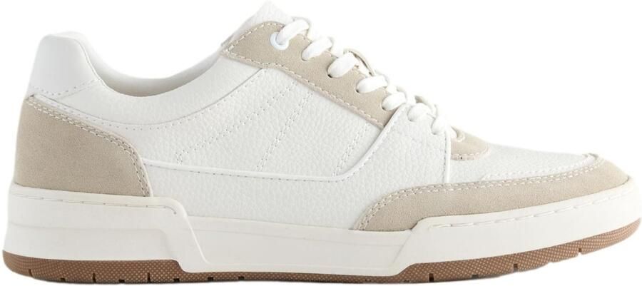 Next Heren Smart-casual sneakers met suède rand Naturel - Foto 2