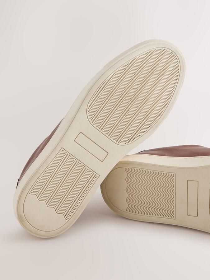 Next Heren Lange smart-casual sneakers Bruin - Foto 6
